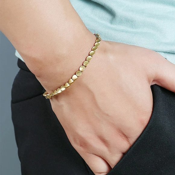 Handmade Tibetan Buddhist Woven Copper Beads Cotton String Unisex Bracelet Gift - Picture 2 of 7